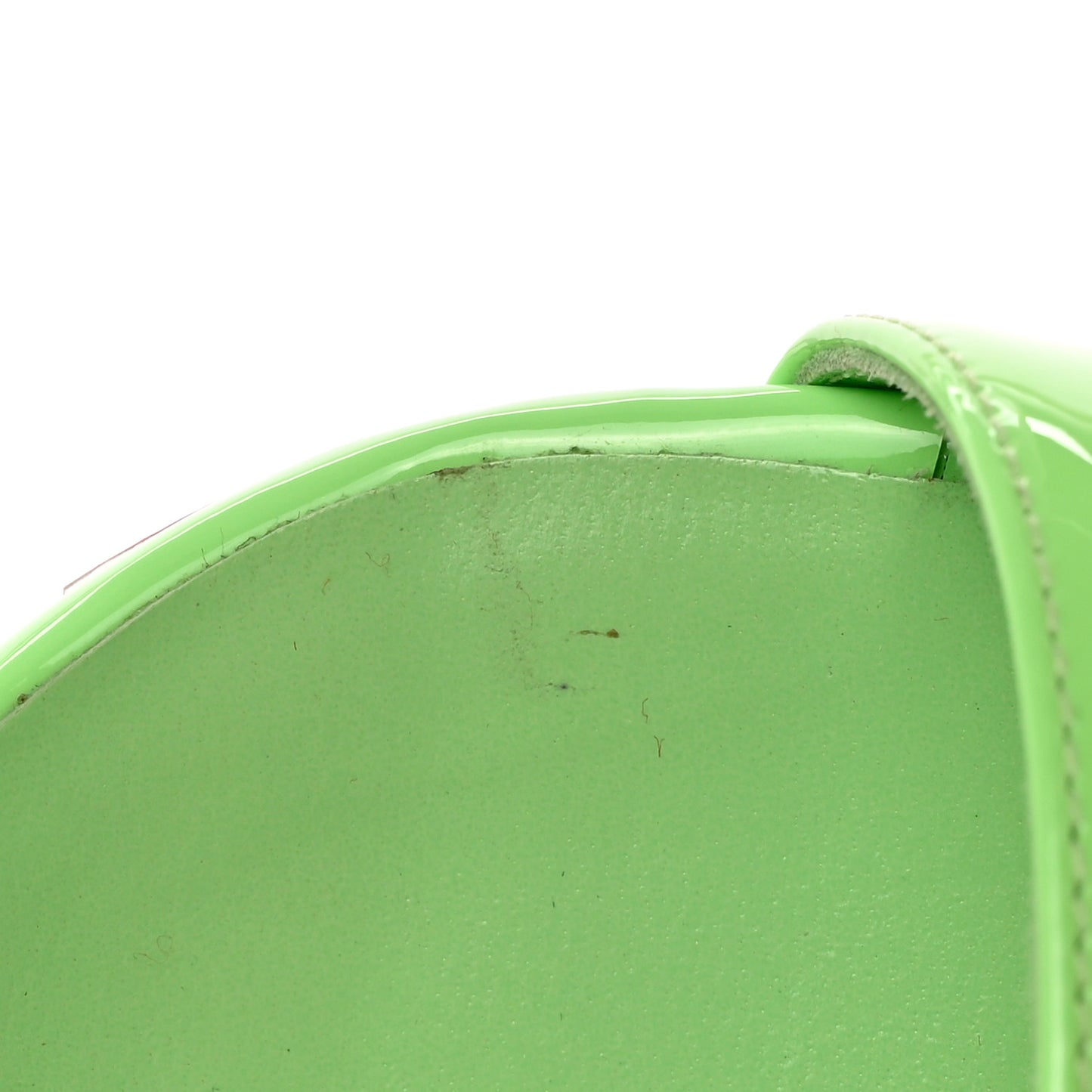 Patent Loubigirl 100 Sandals 40 Neon Green