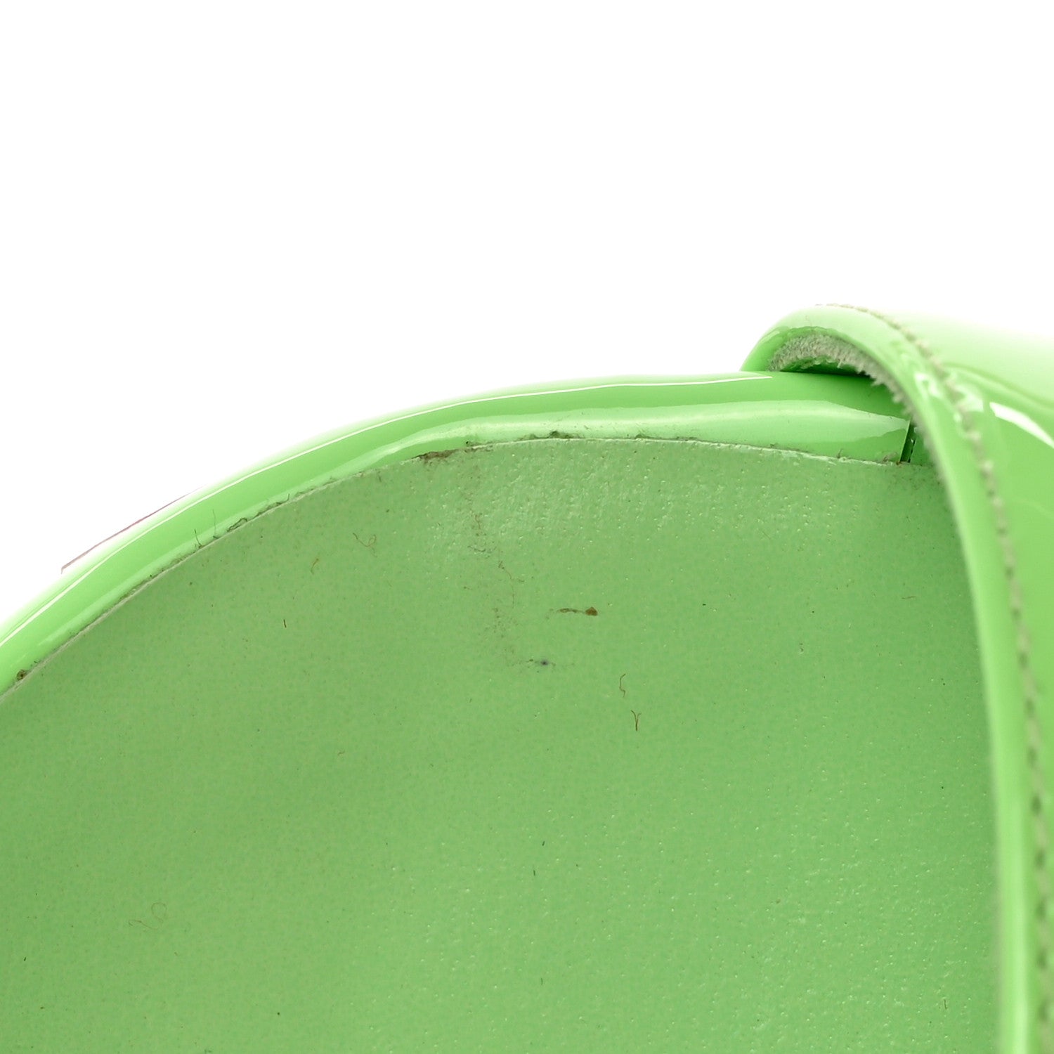 Christian Louboutin Patent Loubigirl 100 Sandals 40 Neon Green 11 of 11