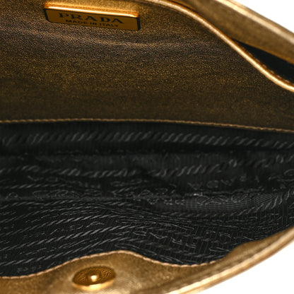 Prada Spazzolato Cleo Adjustable Strap Shoulder Bag Platino 5 of 12