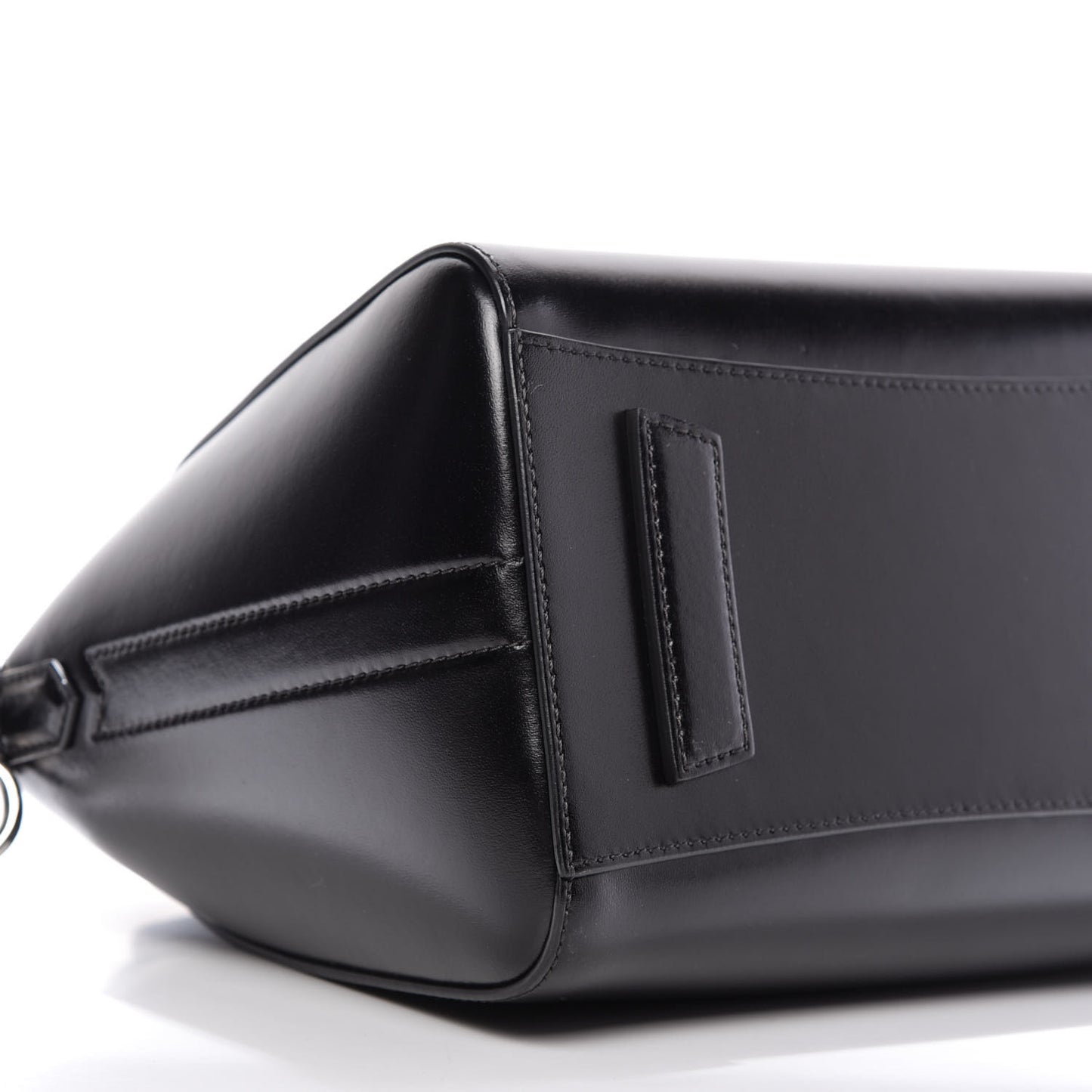 Shiny Lord Calfskin Small Antigona Black
