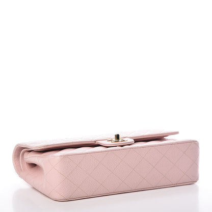 Chanel Caviar Quilted Medium Double Flap Pink 4 of 9