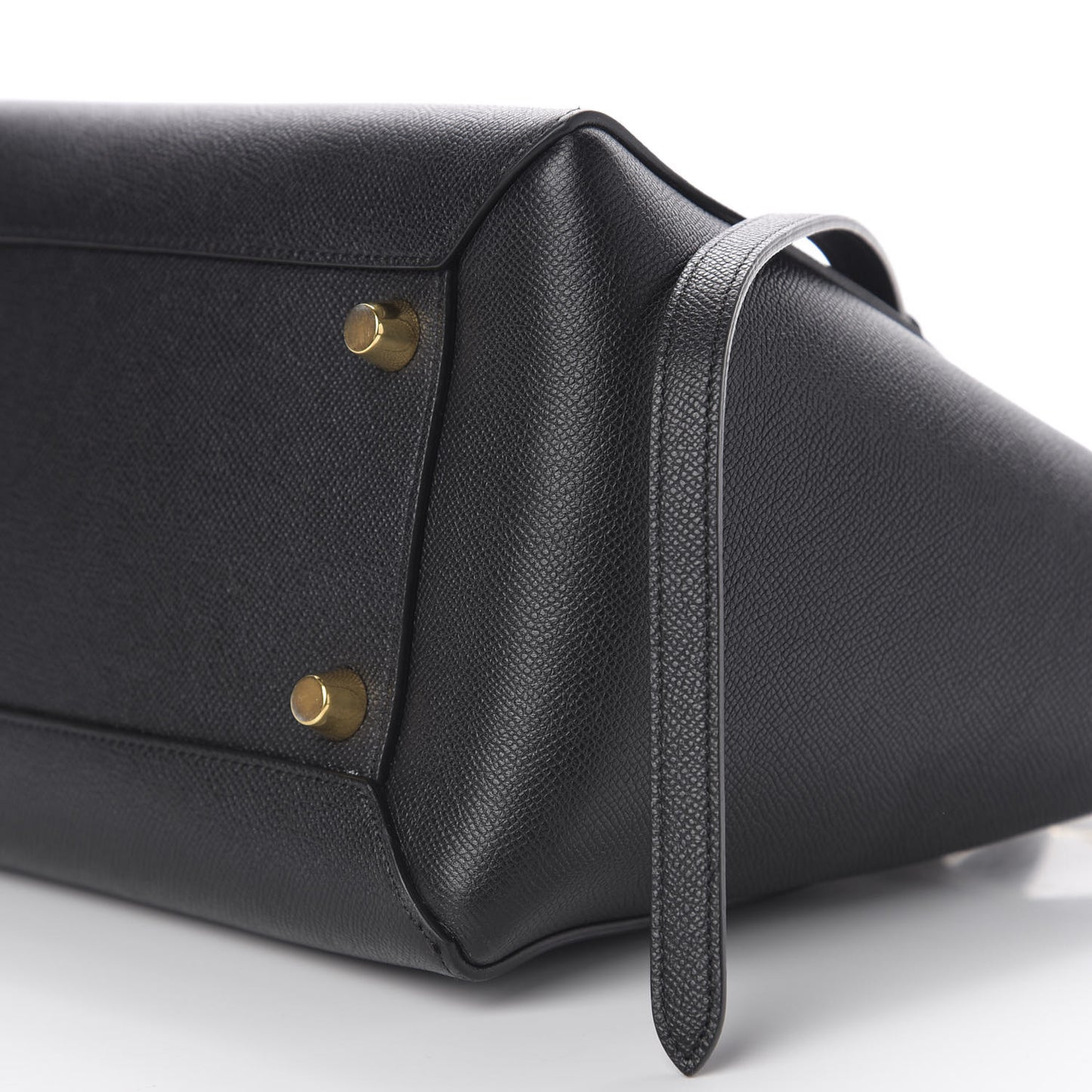 Grained Calfskin Mini Belt Bag Black
