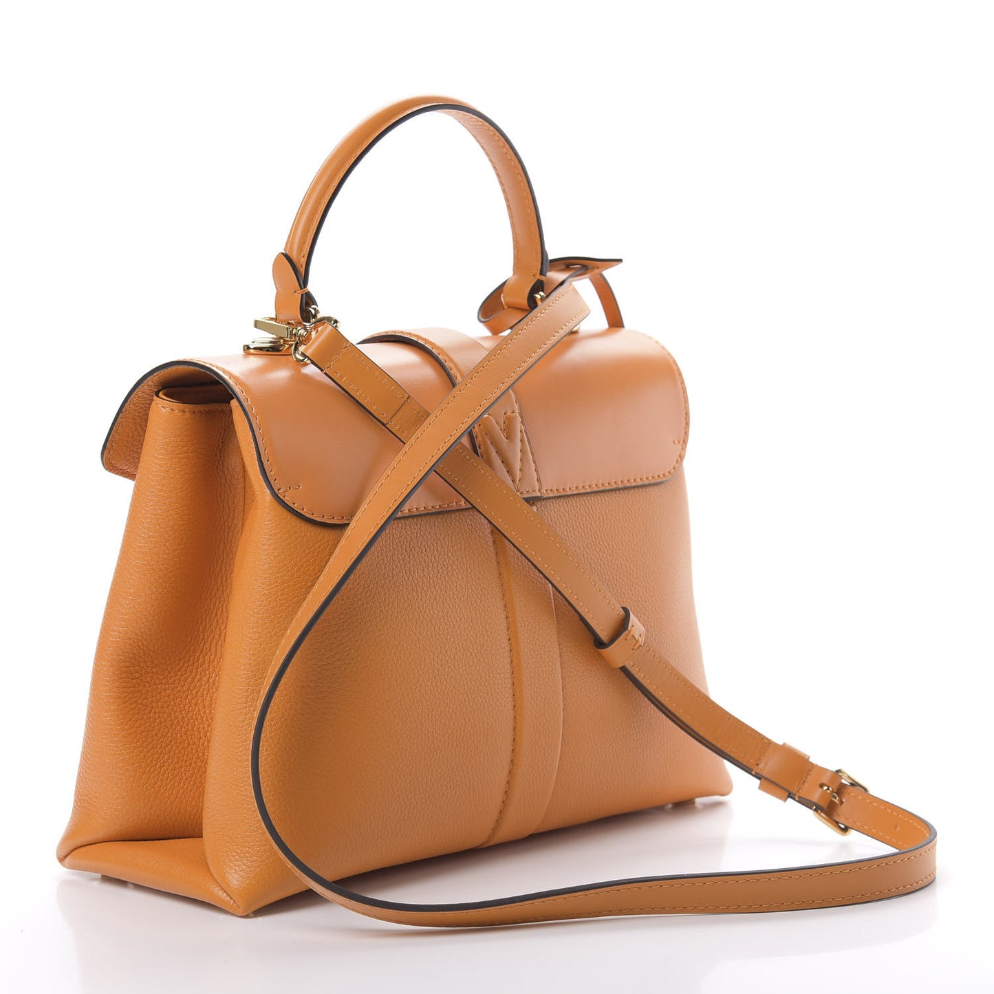 Grained Smooth Calfskin Rose Des Vents PM Amaretto