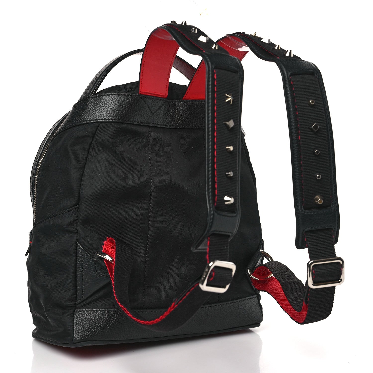 Christian Louboutin Nylon Calfskin Love Small Backloubi Backpack Black 3 of 8