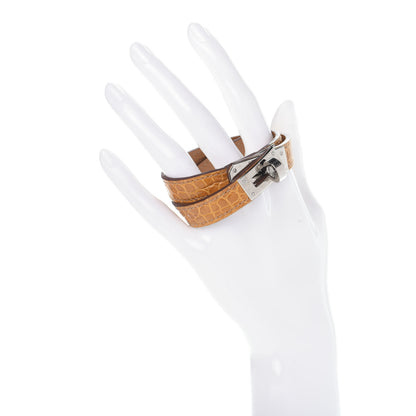 Hermes Shiny Alligator Kelly Double Tour Bracelet S 2 of 5