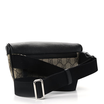 Gucci GG Supreme Monogram Belt Bag Black 3 of 9