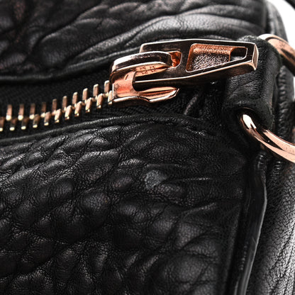 Alexander Wang Pebbled Lambskin Rocco Black Rose Gold Hardware 10 of 11