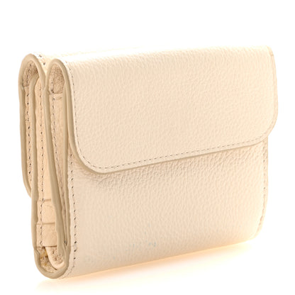 Chloe Grained Calfskin Marcie Small Compact Wallet White 3 of 8
