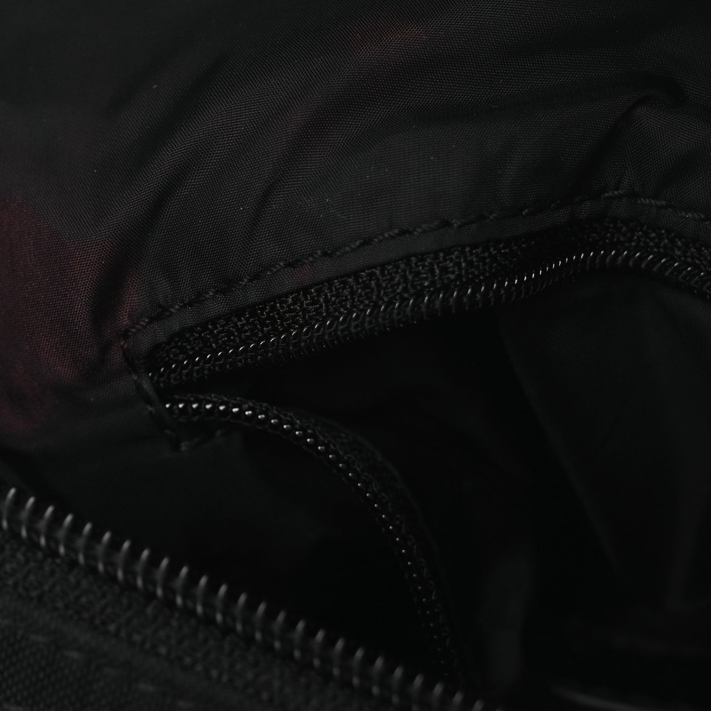 Recycled Sport Nylon Logo Embroidered Wheel Sling Bag Black White