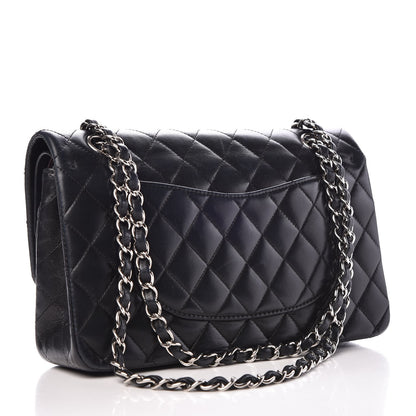 Chanel Lambskin Quilted Medium Double Flap Black 4 of 11