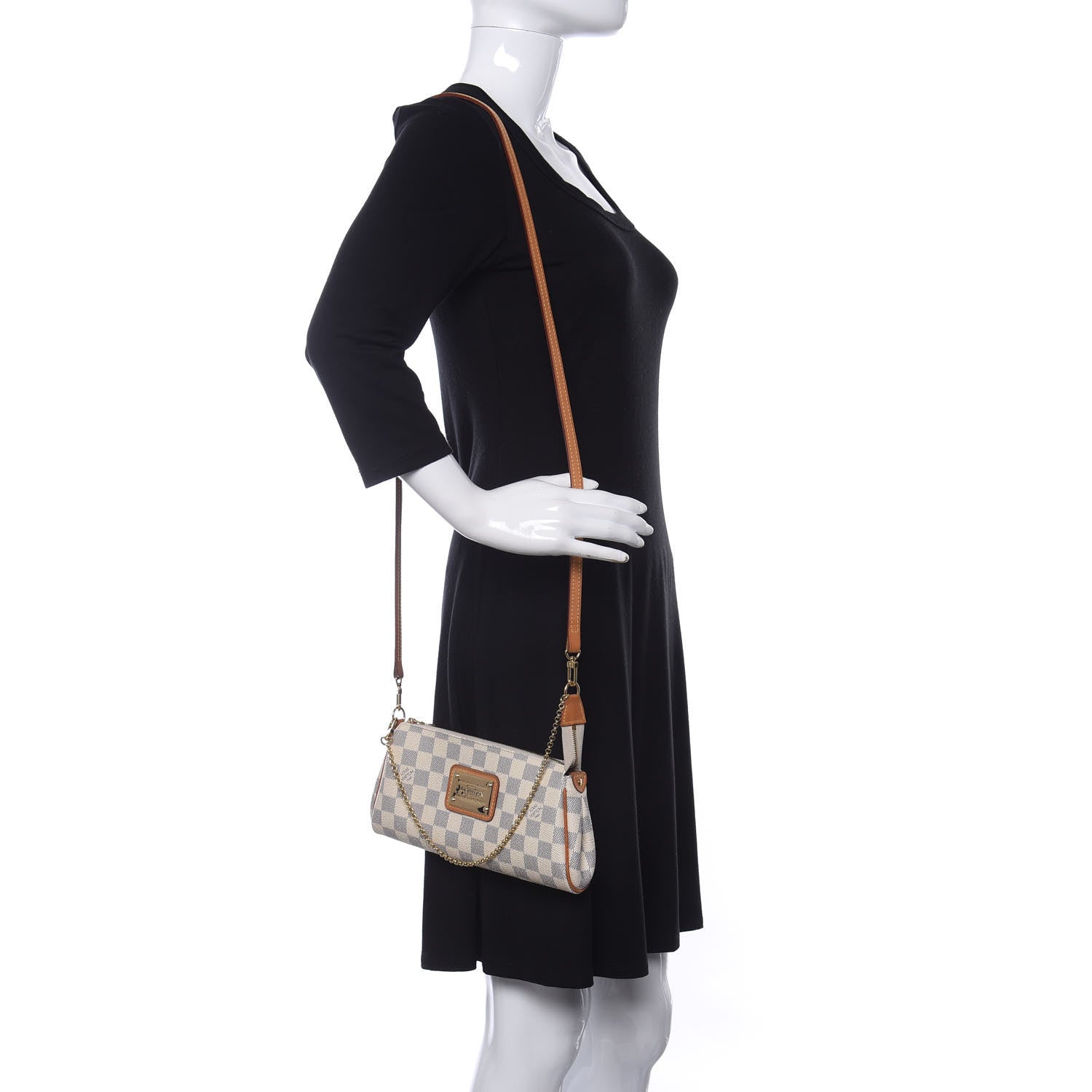 Louis Vuitton Damier Azur Eva Clutch 2 of 10