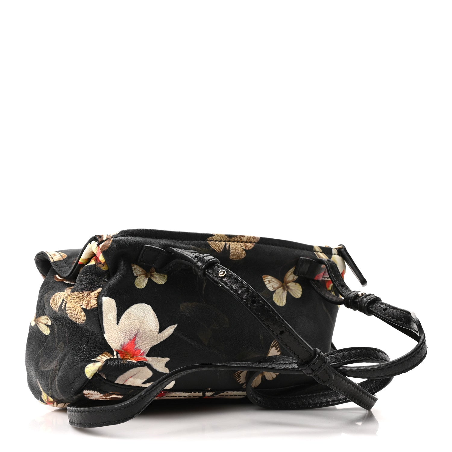 Givenchy Lambskin Magnolia and Moth Print Mini Pandora Black 3 of 10