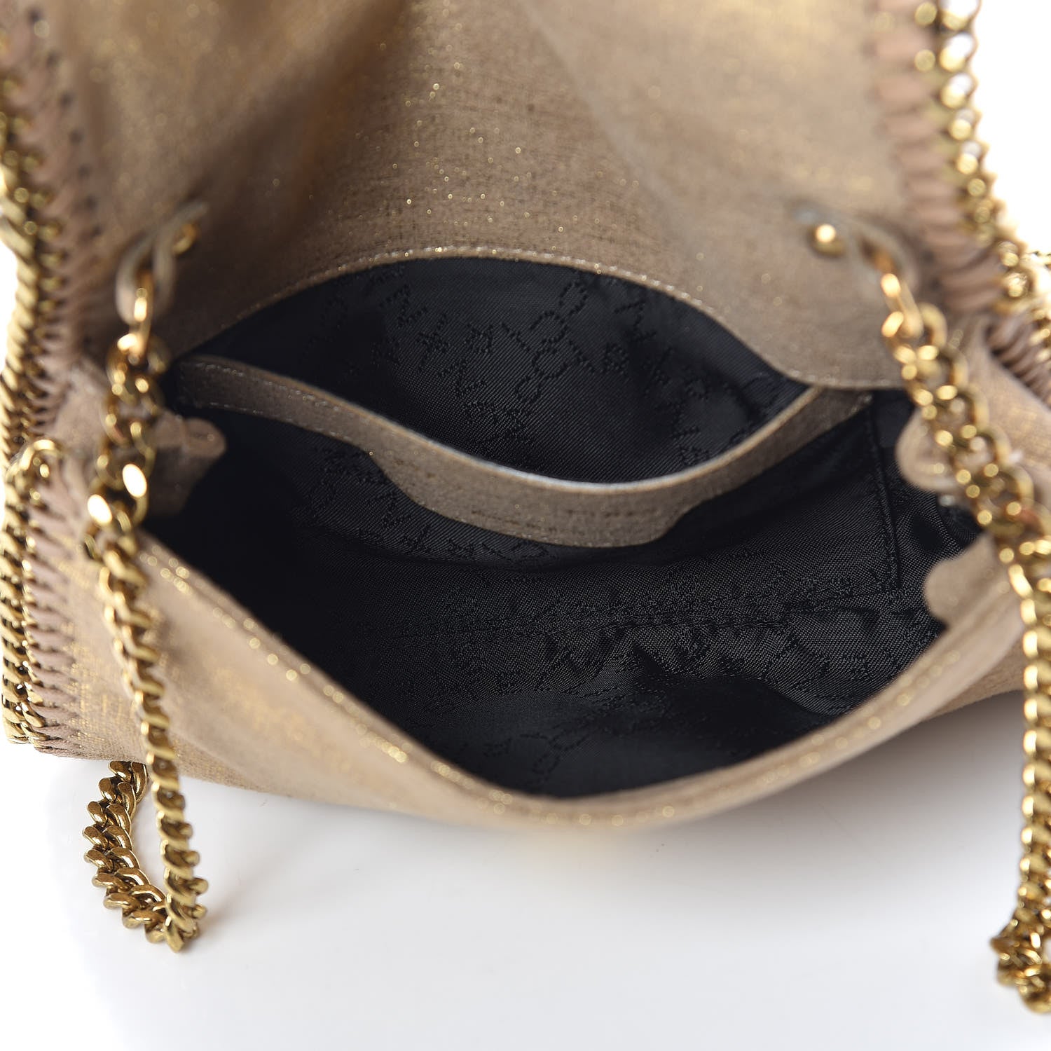 Stella McCartney Shaggy Deer Falabella Crossbody Bag Gold 7 of 15