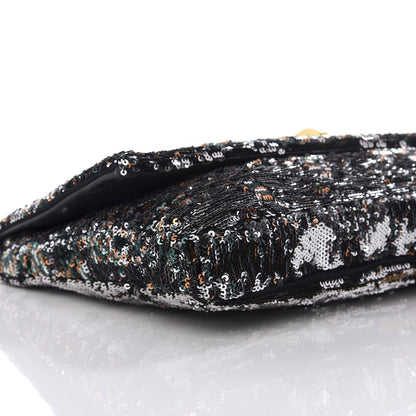 Miu Miu Oversized Sequin Clutch Black 10 of 12