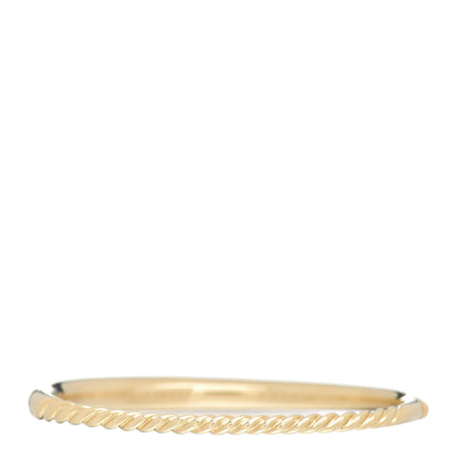 David Yurman 18K Yellow Gold 6.5mm Pure Form Smooth Bracelet 3 of 4