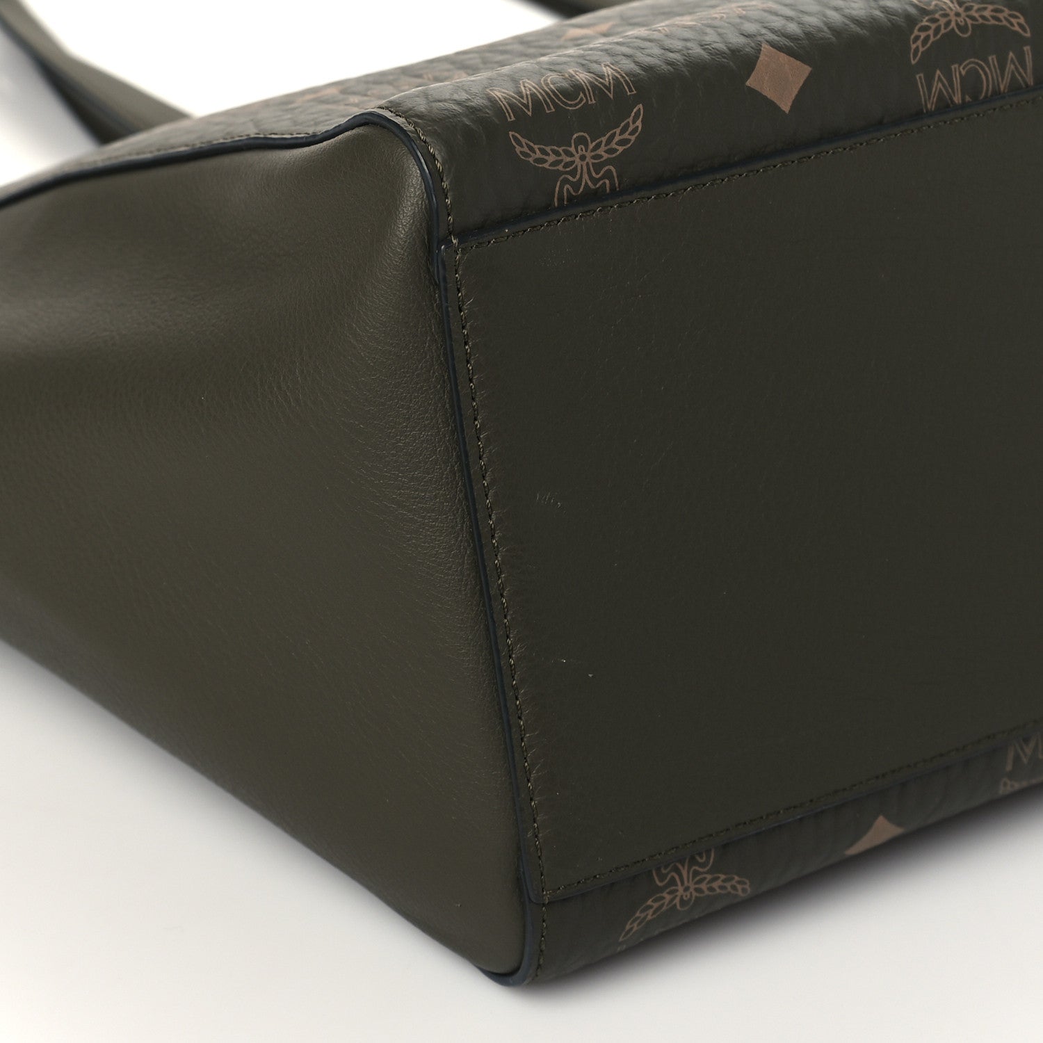 MCM Visetos Medium Portuna Shopper Tote Sea Turtle 9 of 10