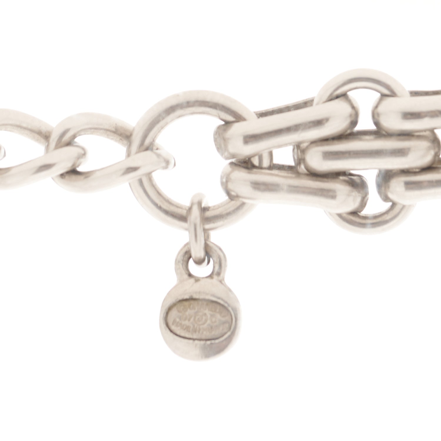 Chanel Enamel Pearl Charm Short Necklace Silver 4 of 6
