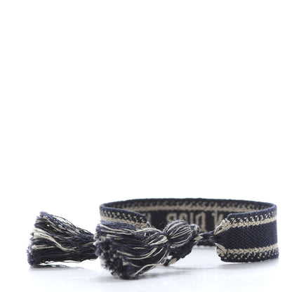 Christian Dior Woven Cotton J'Adior Friendship Bracelet Set Navy 4 of 8