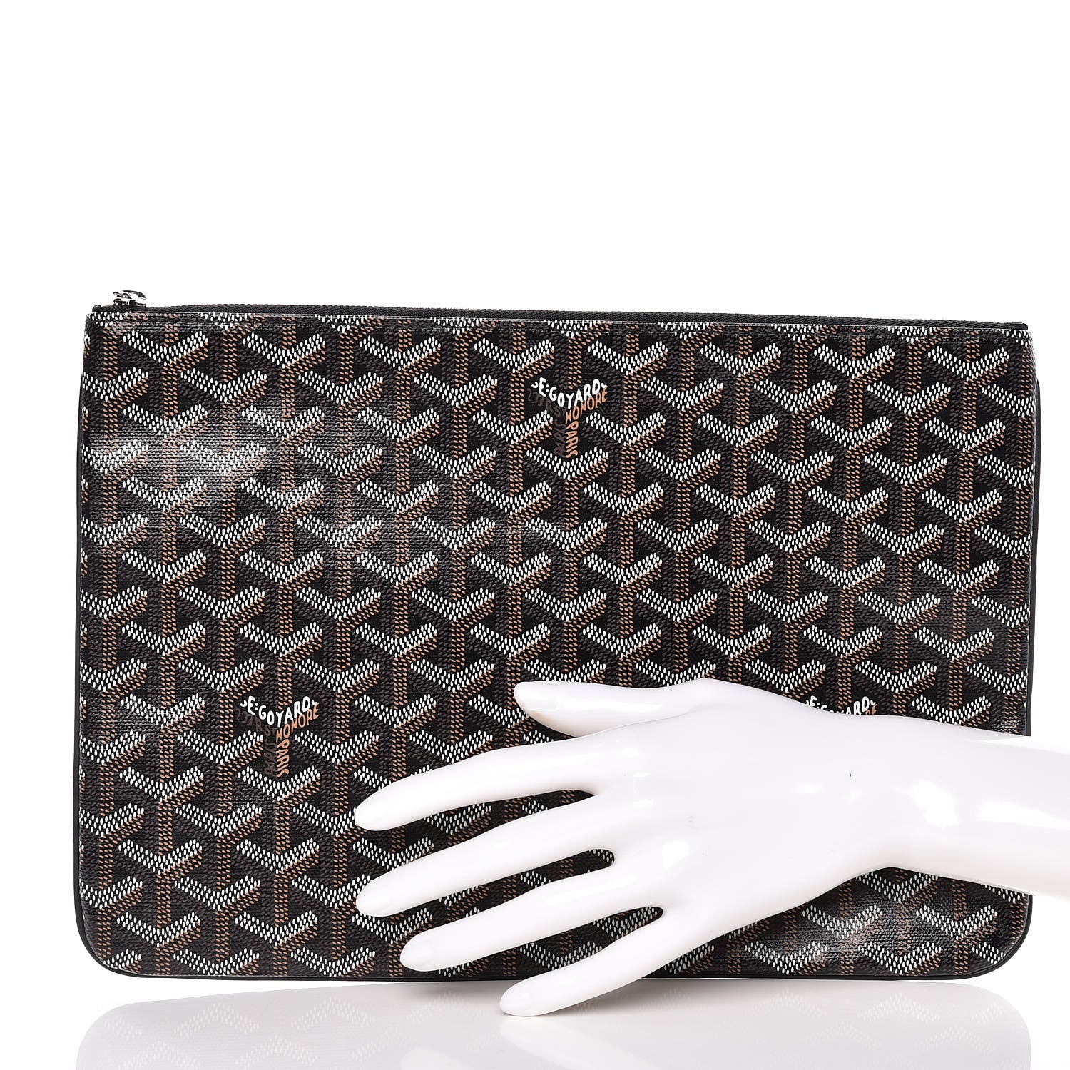 Goyard Goyardine Senat Pochette MM Black 2 of 8