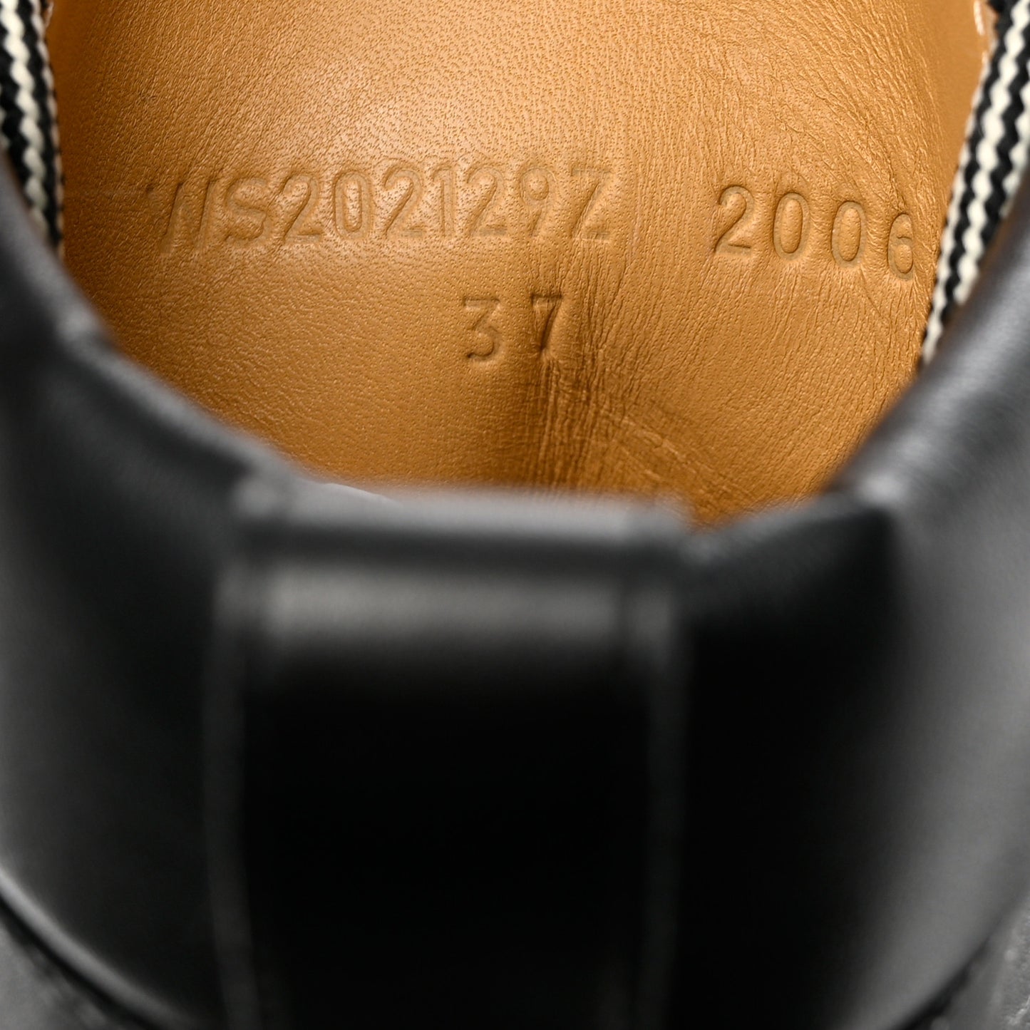 Calfskin Bridge Ankle Boots 37 Black