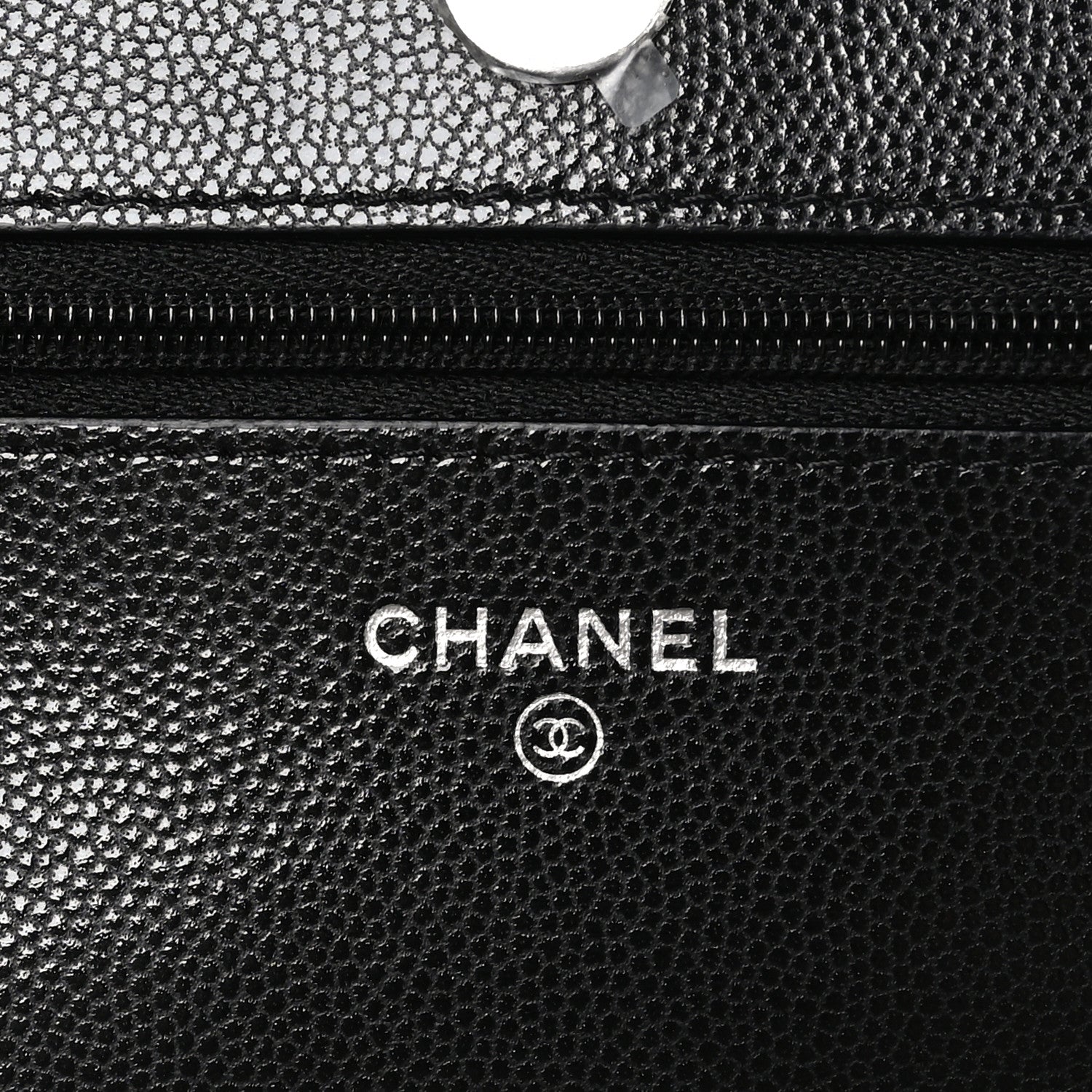 Chanel Caviar Quilted CC Logo Wallet on Chain WOC Black 6 of 11