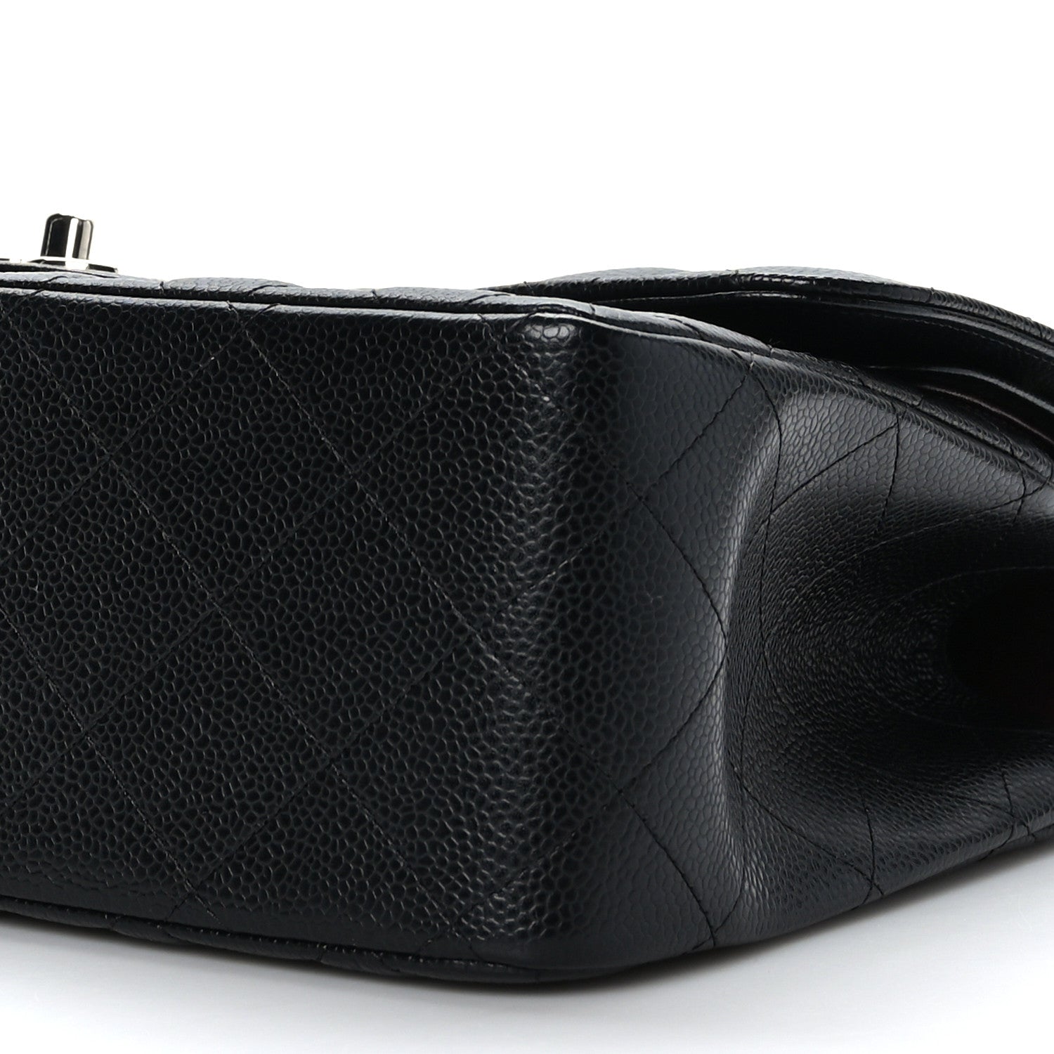 Chanel Caviar Quilted Jumbo Double Flap Black 9 of 10