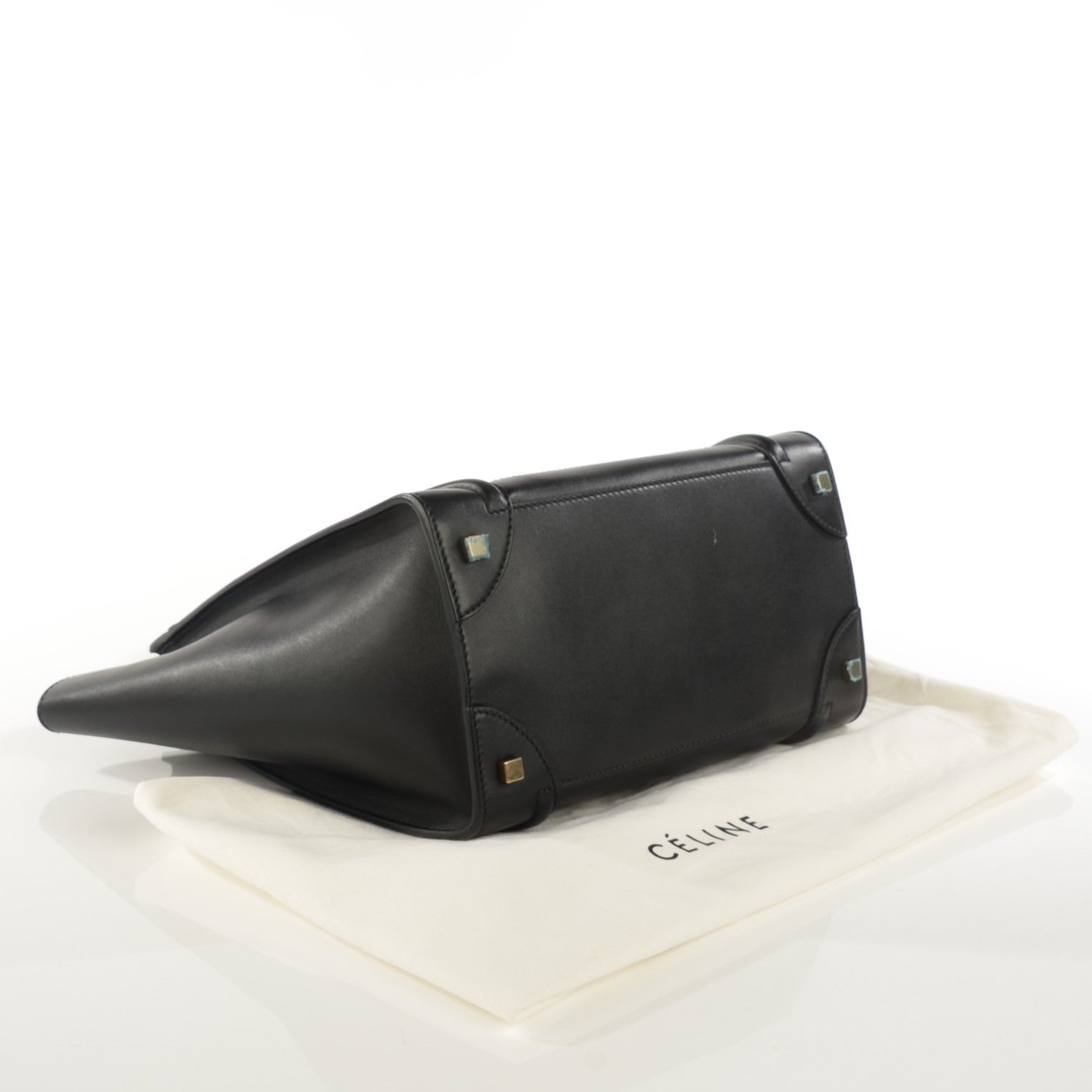Celine Smooth Calfskin Mini Luggage Black 4 of 8