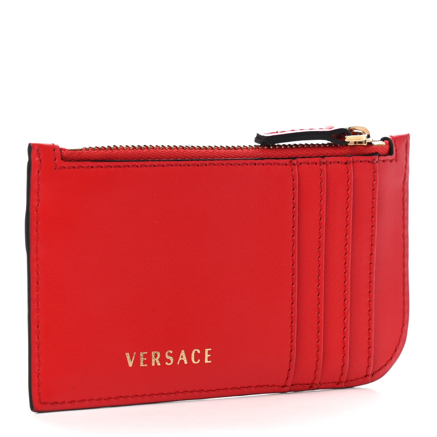 Nappa Virtus V Zip Pouch Card Holder Red