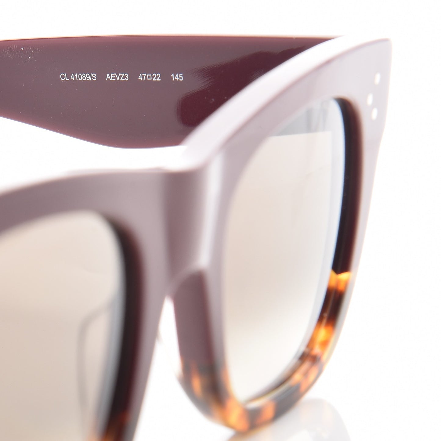 Acetate Catherine Sunglasses CL41089/S Burgundy Havana