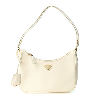 Prada Saffiano Lux Mini Re-Edition Shoulder Bag White 1 of 21