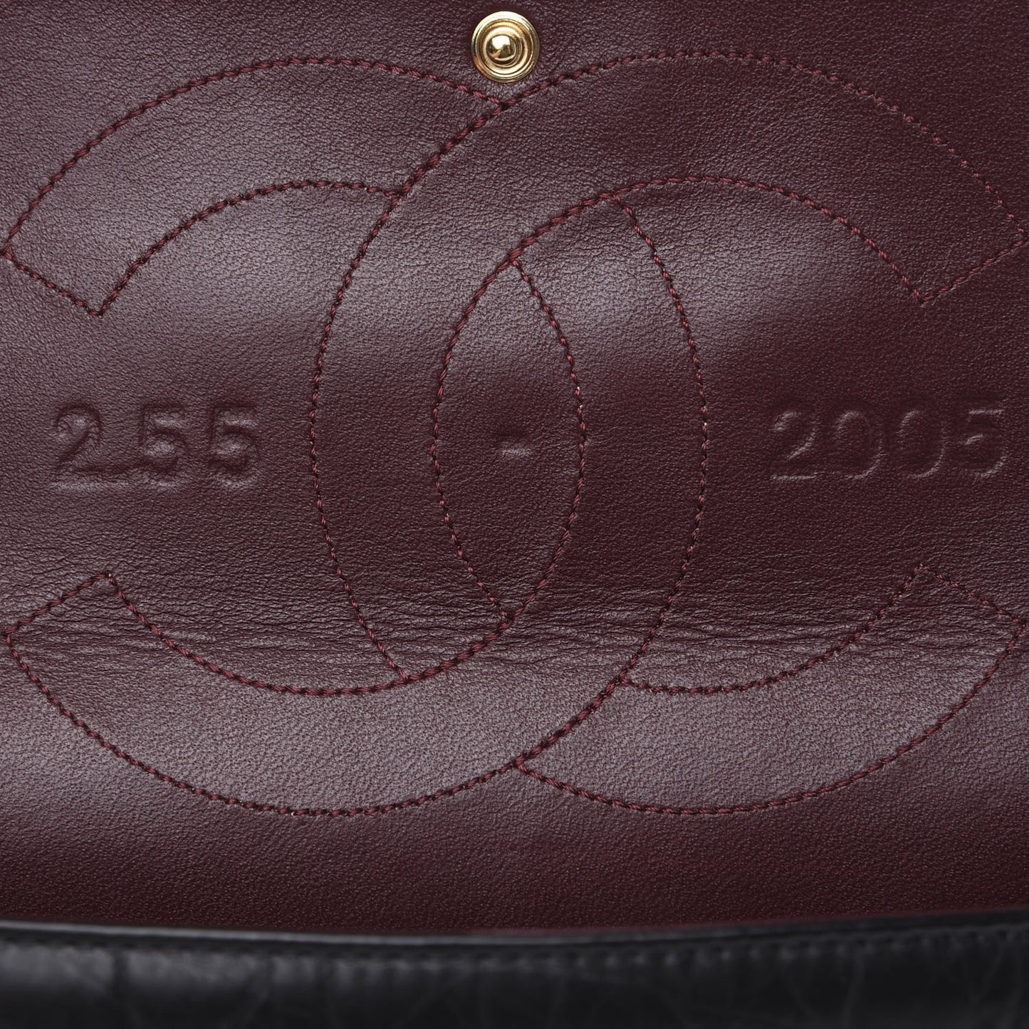 Aged Calfskin Quilted 2.55 Reissue 227 Flap Black