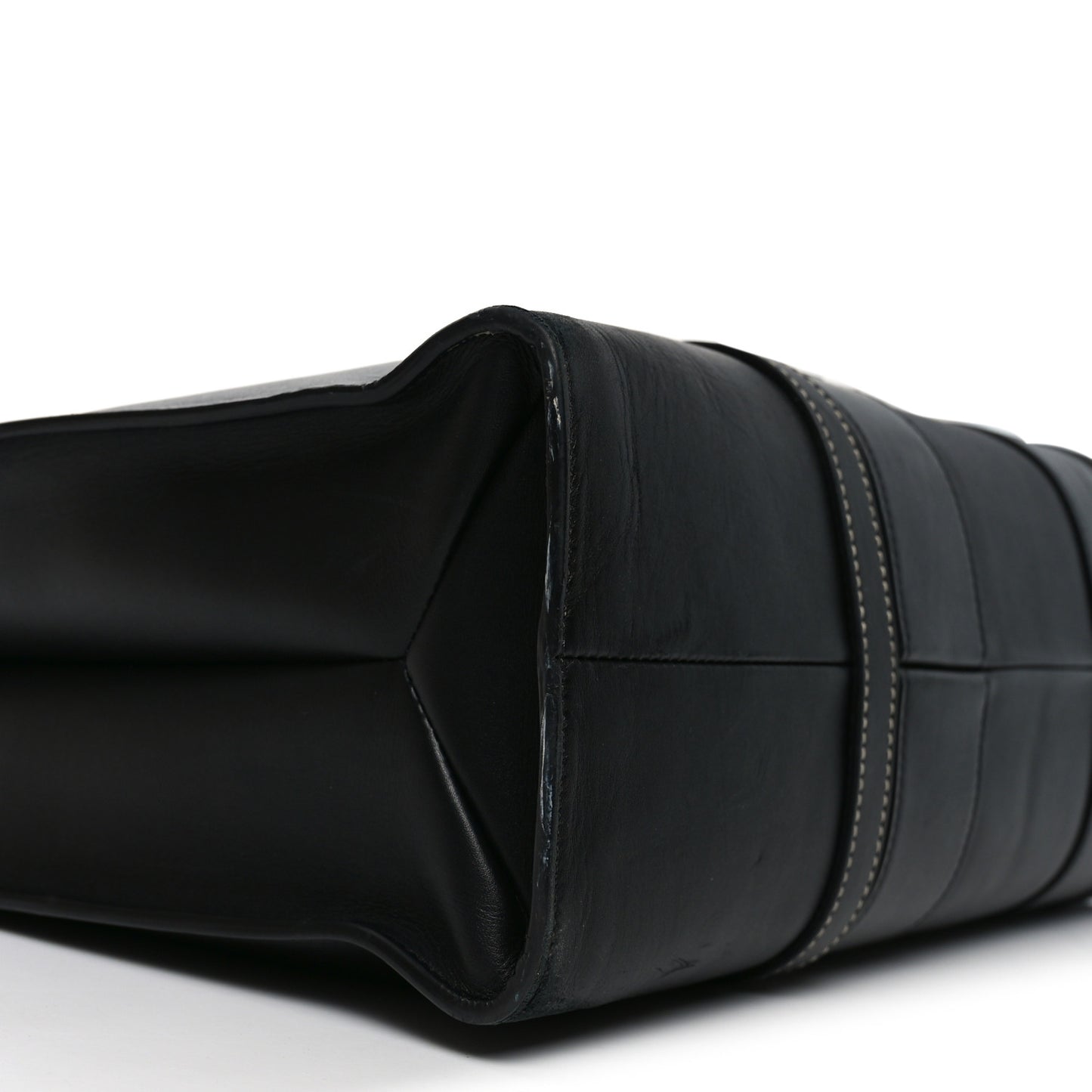 Calfskin Large Woody Tote Black