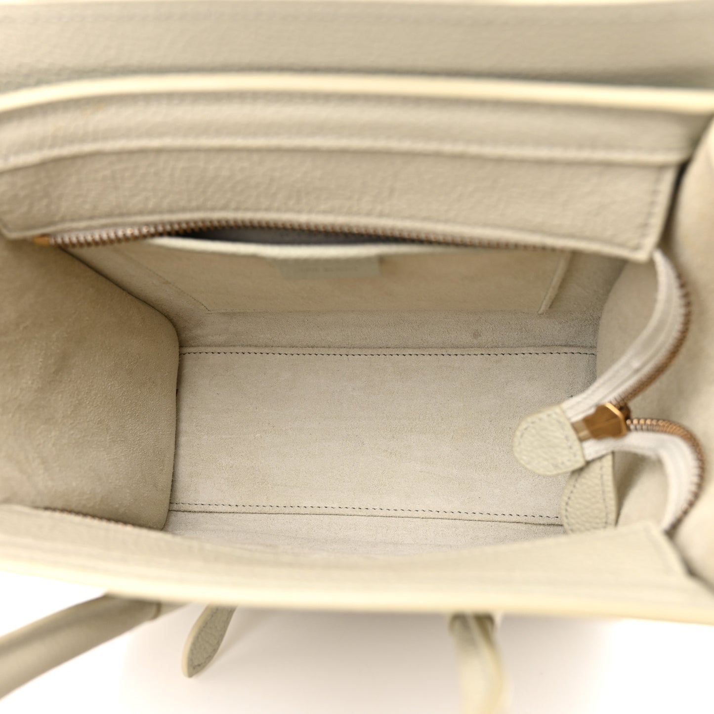 Drummed Calfskin Nano Luggage Vert D'eau