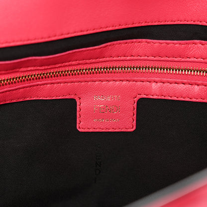Fendi Nappa FF 1974 Embossed Baguette Rosa Fluo 5 of 10