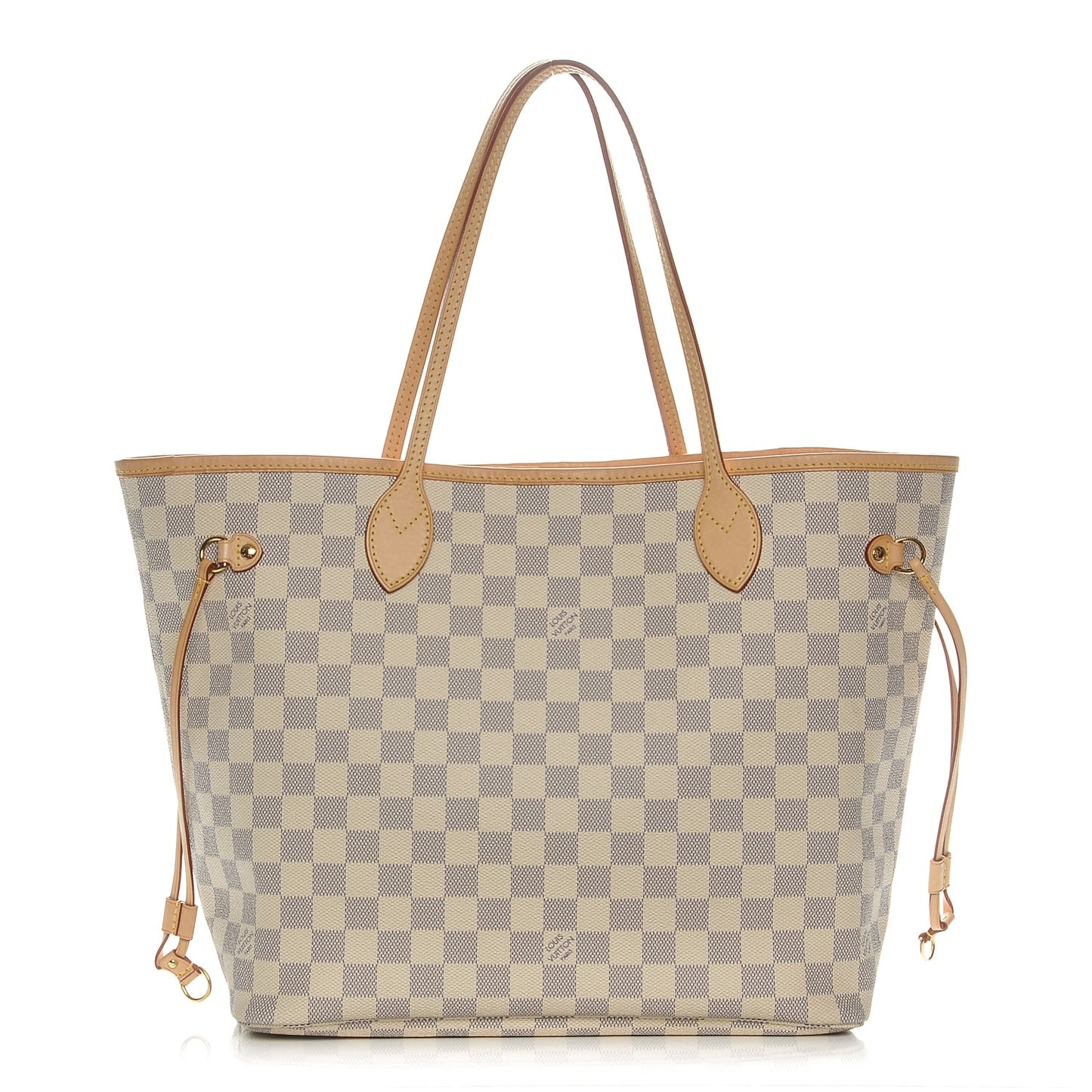 Damier Azur Neo Neverfull MM Rose Ballerine