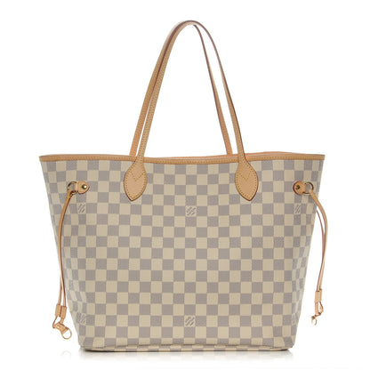 Louis Vuitton Damier Azur Neo Neverfull MM Rose Ballerine 1 of 10
