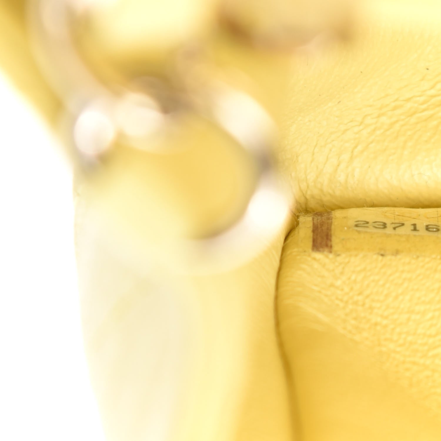 Chanel Lambskin Quilted Mini Rectangular Flap Light Yellow 18 of 19