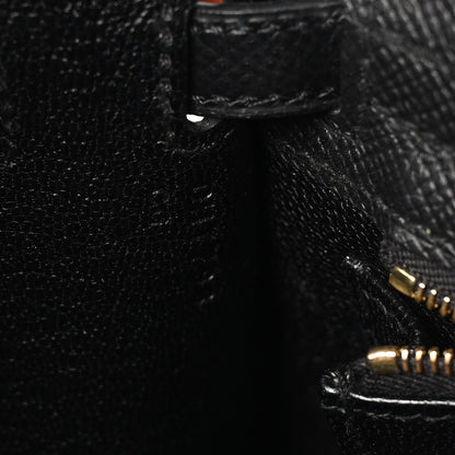Hermes Epsom Kelly Sellier 25 Black 7 of 11