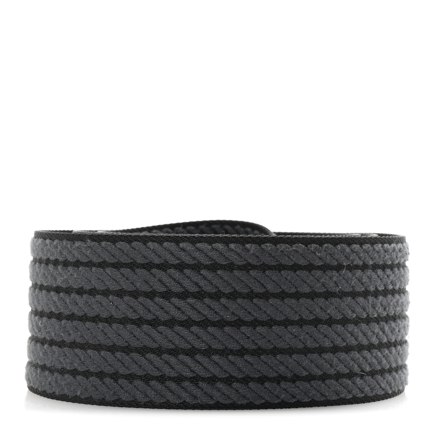 Hermes Toile Epsom 50mm Sangle Cordage Shoulder Strap Black Gris Misty 2 of 5