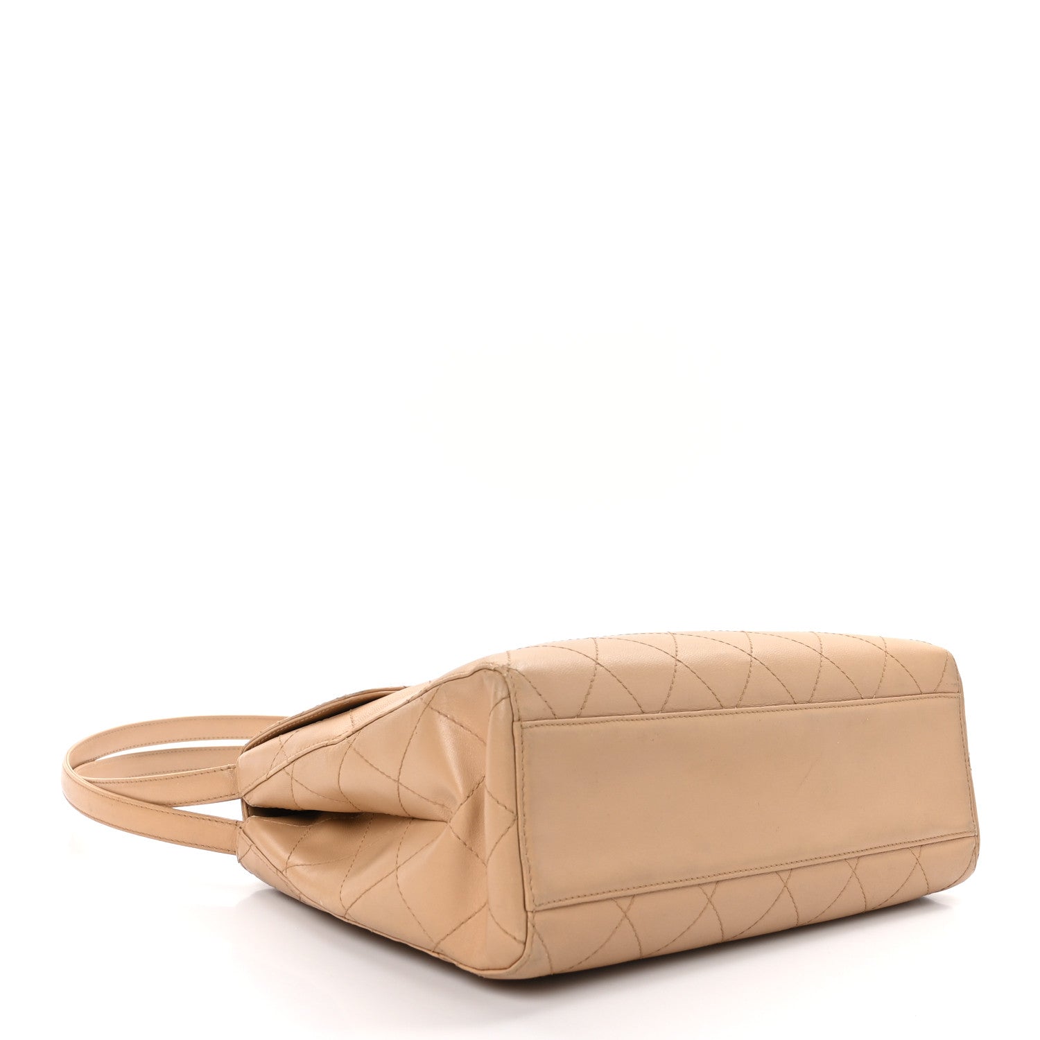 Chanel Caviar Stitched Shoulder Flap Bag Beige 4 of 13