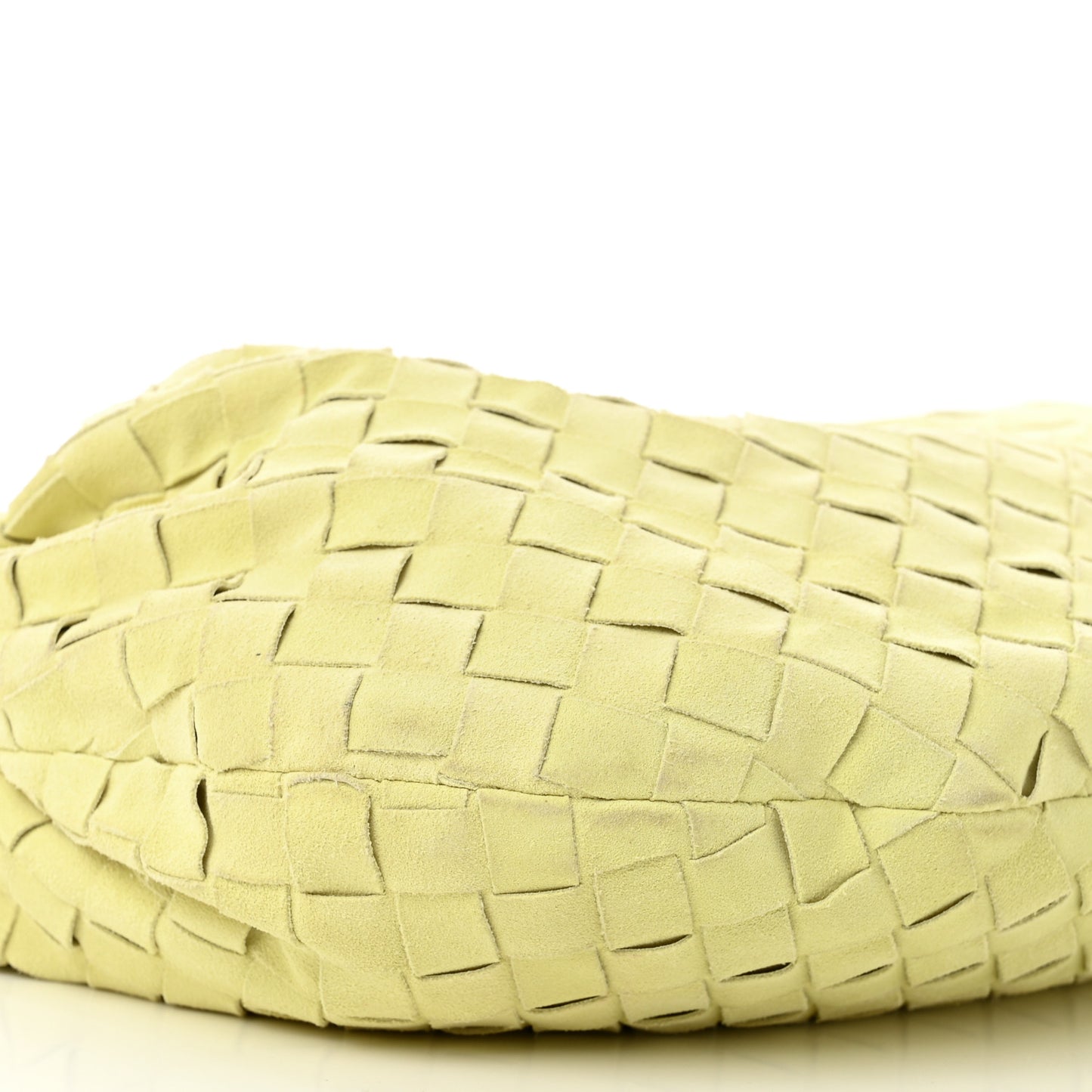 Suede Calfskin Intrecciato Teen Jodie Hobo Lemon Wash