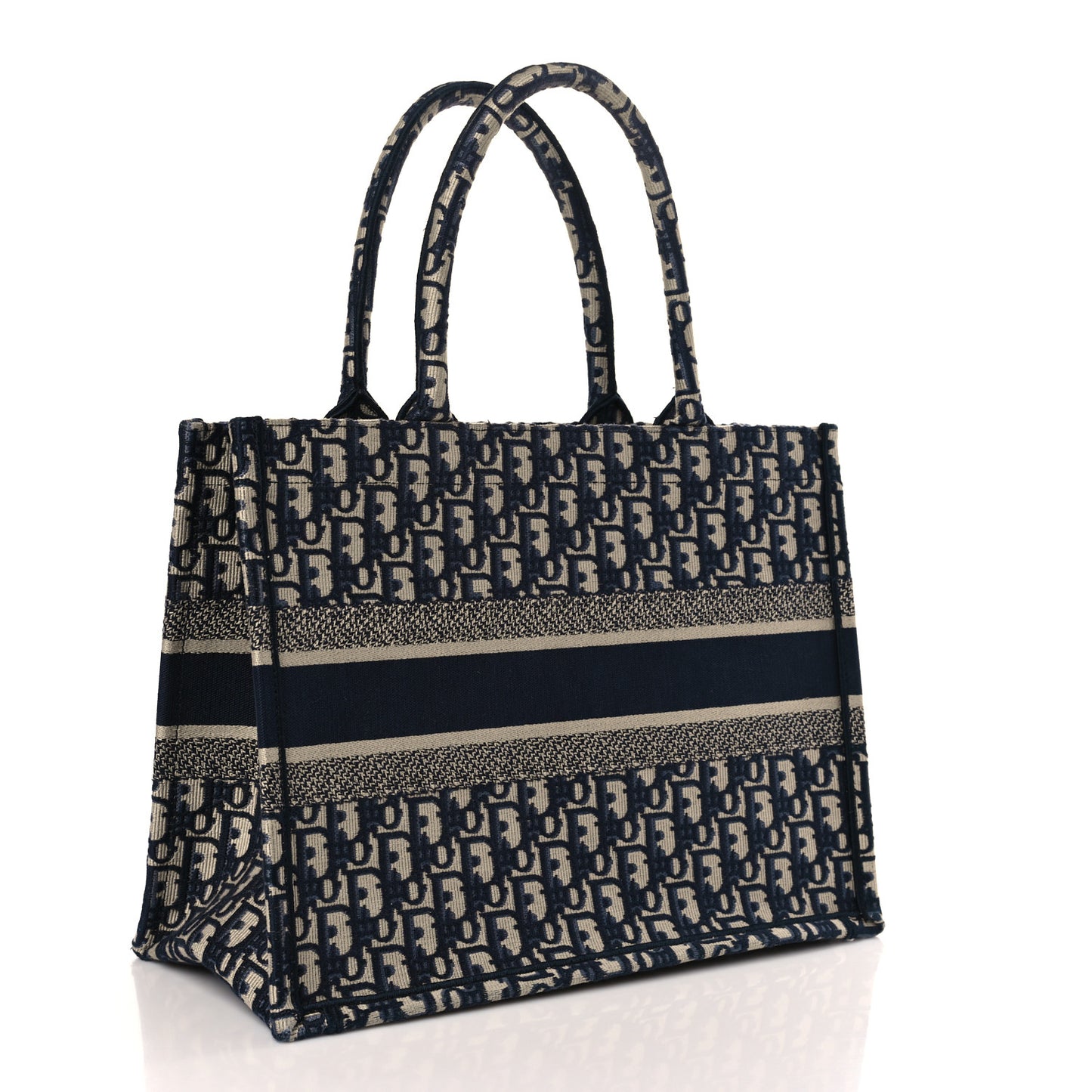 Oblique Medium Book Tote Blue Multicolor