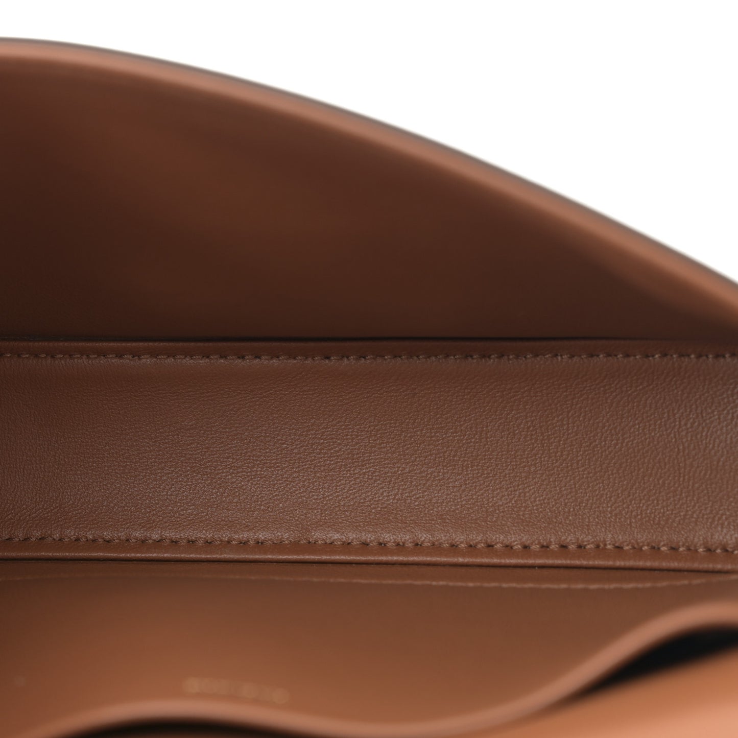 Shiny Calfskin Triomphe Shoulder Bag Tan