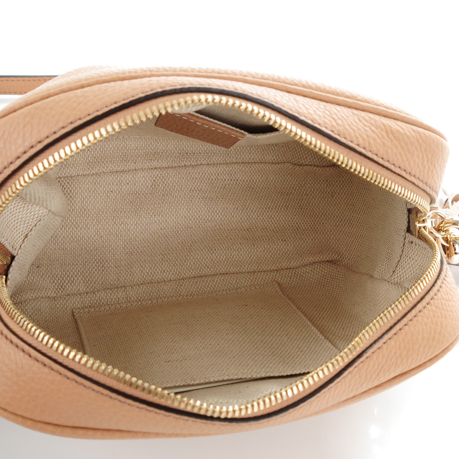 Gucci Pebbled Calfskin Small Soho Disco Bag Camelia 5 of 7