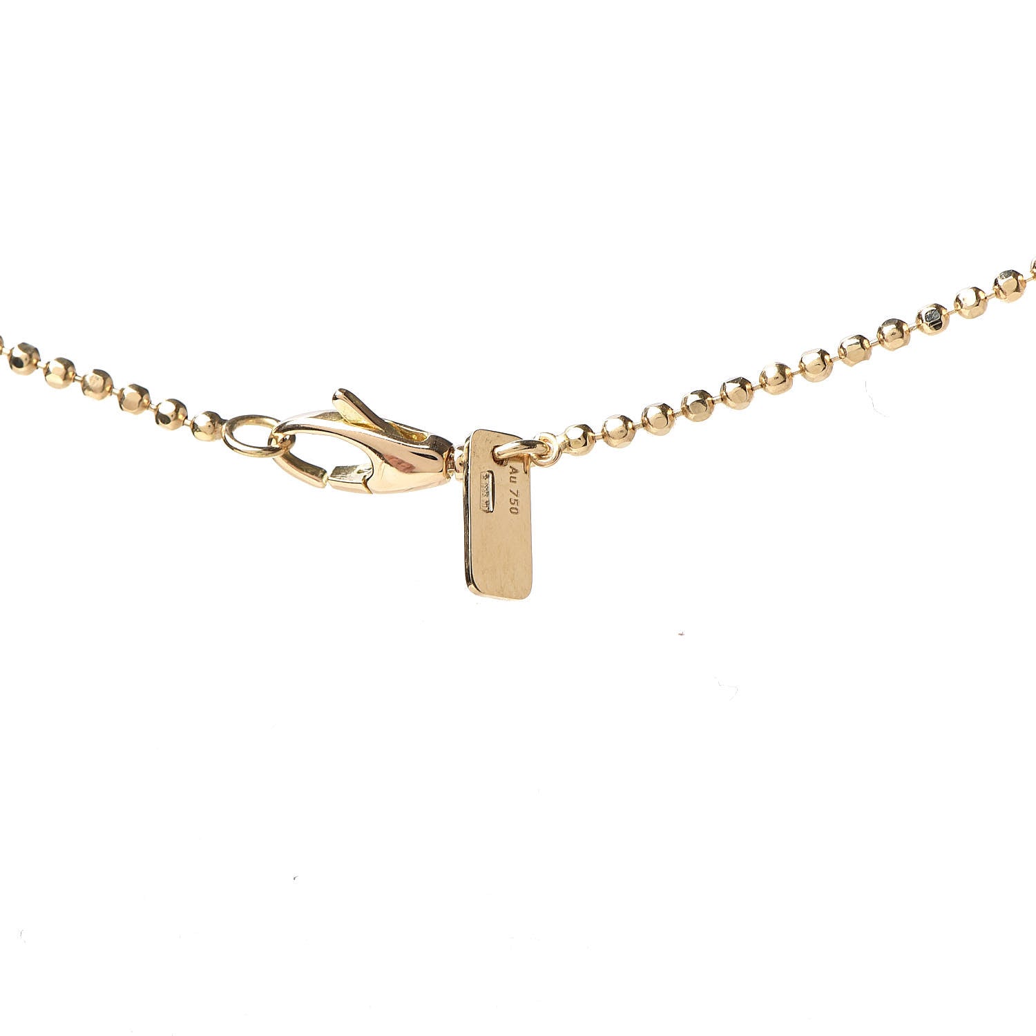 Gucci 18K Yellow Gold Icon Fringe Pendant Necklace 6 of 8