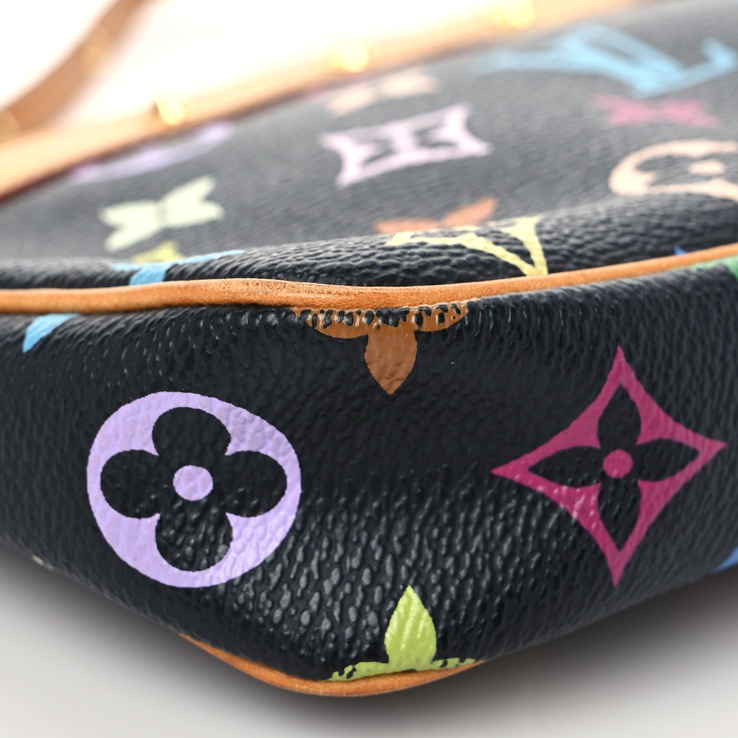 Louis Vuitton Monogram Multicolor Pochette Accessories Black 7 of 8