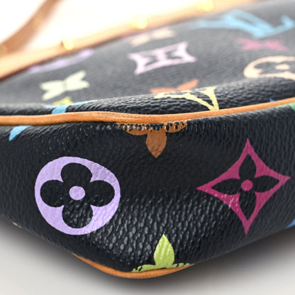 Louis Vuitton Monogram Multicolor Pochette Accessories Black 7 of 8