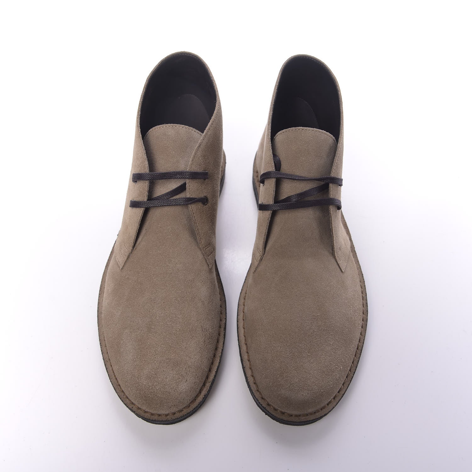 Saint Laurent Suede Mens Oran Lu Boots 42 Sigaro 10 of 13