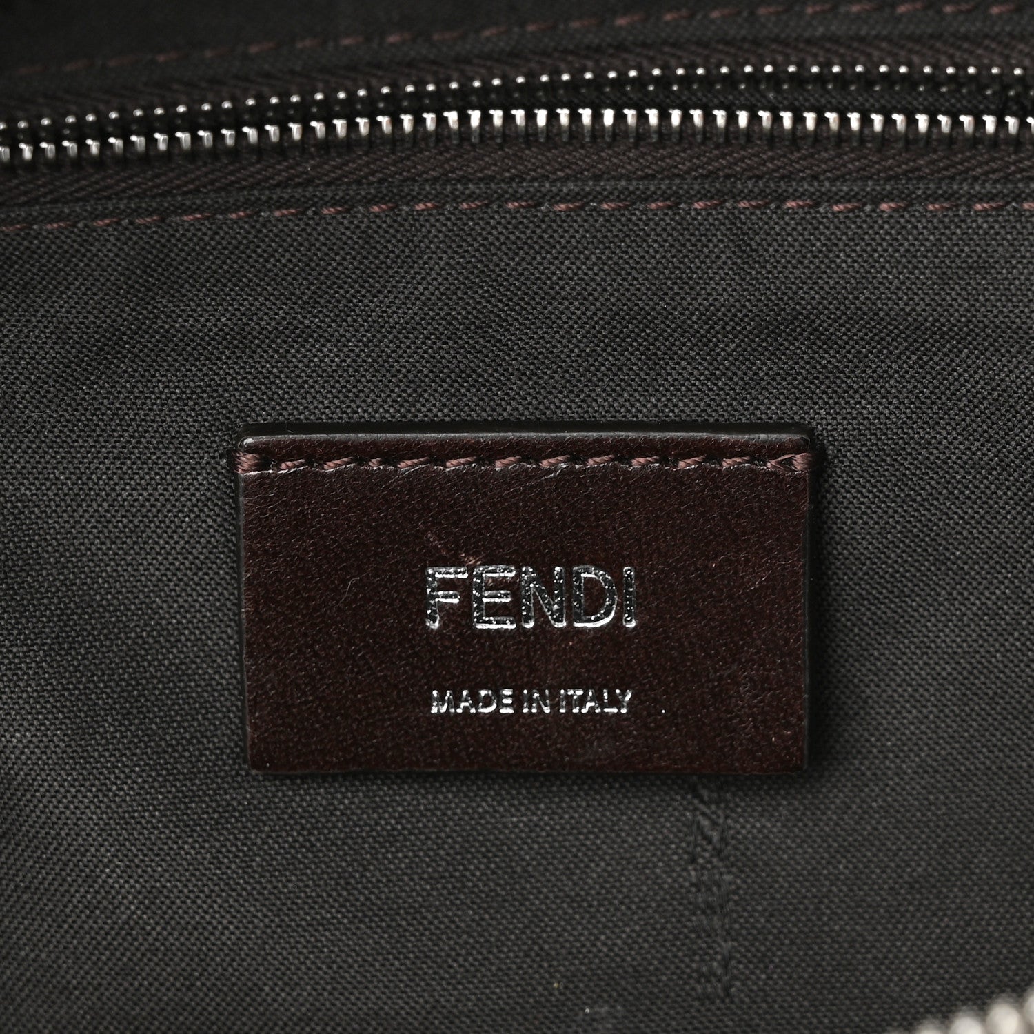 Fendi Glazed Fabric Vitello King FF 1974 Diagonal Belt Bag Tobacco Moro Cuoio 6 of 10