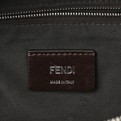 Fendi Glazed Fabric Vitello King FF 1974 Diagonal Belt Bag Tobacco Moro Cuoio 6 of 10